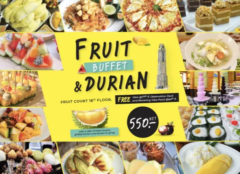 Baiyoke Sky Hotel Fruit Buffet on 18th Floor | Bangkok