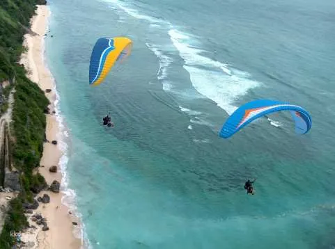 Bali Paragliding Adventure in Timbis Beach | Indonesia