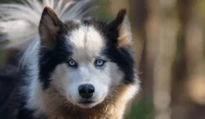 Husky and deer farm in St. Petersburg